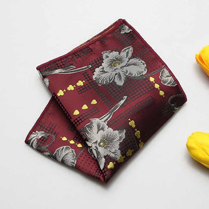 Einstecktuch für Herrenanzüge in verschiedenen Stilen