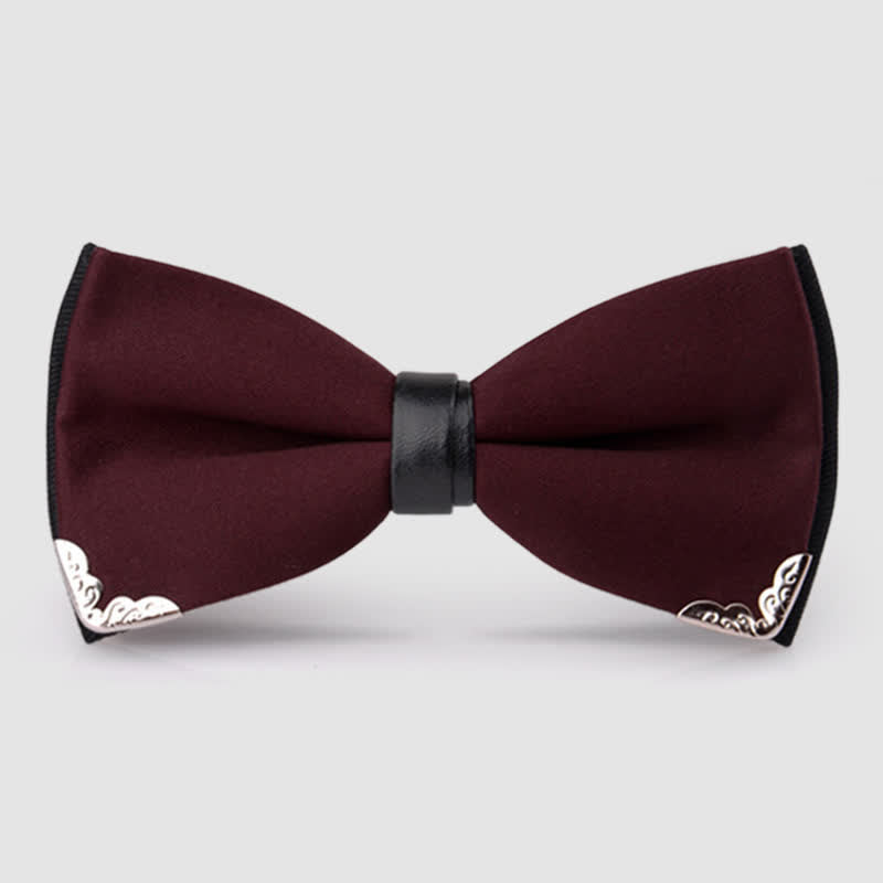 Herren Elegante Goldene Fliege mit Metallbesatz