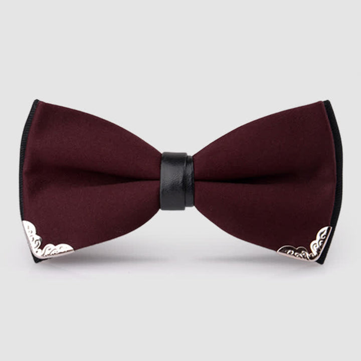Herren Elegante Goldene Fliege mit Metallbesatz
