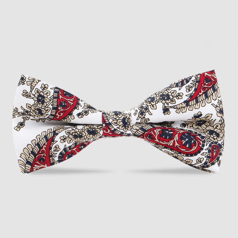 Herren Baumwolle Wald Blumenmuster Fliege