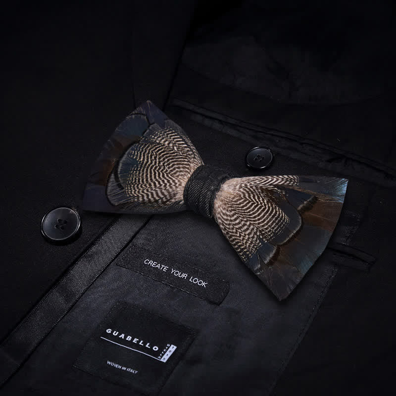 Blaue und weiße Stockenten-Feder-Fliege für Kinder mit Reversnadel