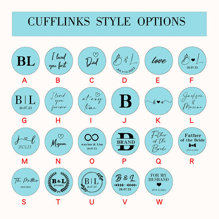 Herren-Manschettenknöpfe aus Holz mit individueller Gravur, Box-Oberfläche, Hochzeitstag