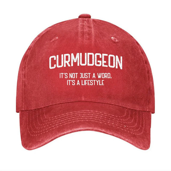 Curmudgeon Is A Lifestyle Verstellbare Baseballkappe