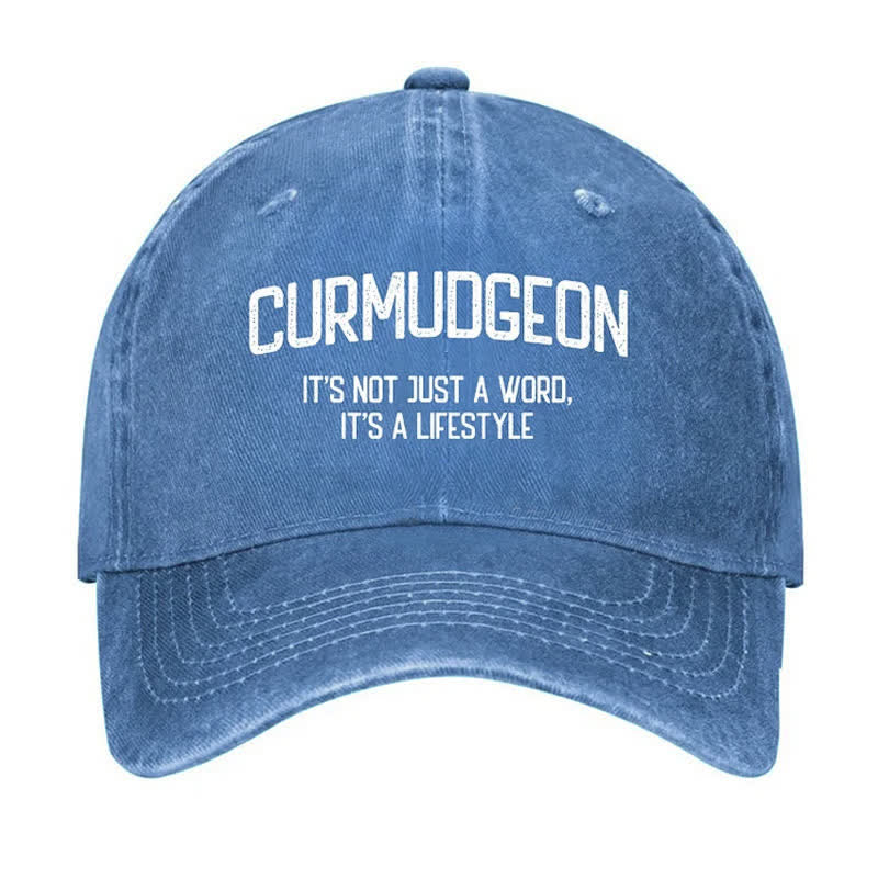Curmudgeon Is A Lifestyle Verstellbare Baseballkappe
