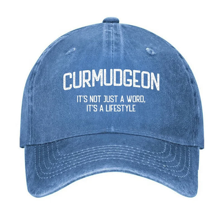 Curmudgeon Is A Lifestyle Verstellbare Baseballkappe