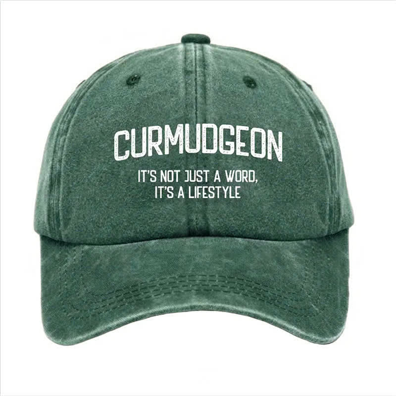 Curmudgeon Is A Lifestyle Verstellbare Baseballkappe