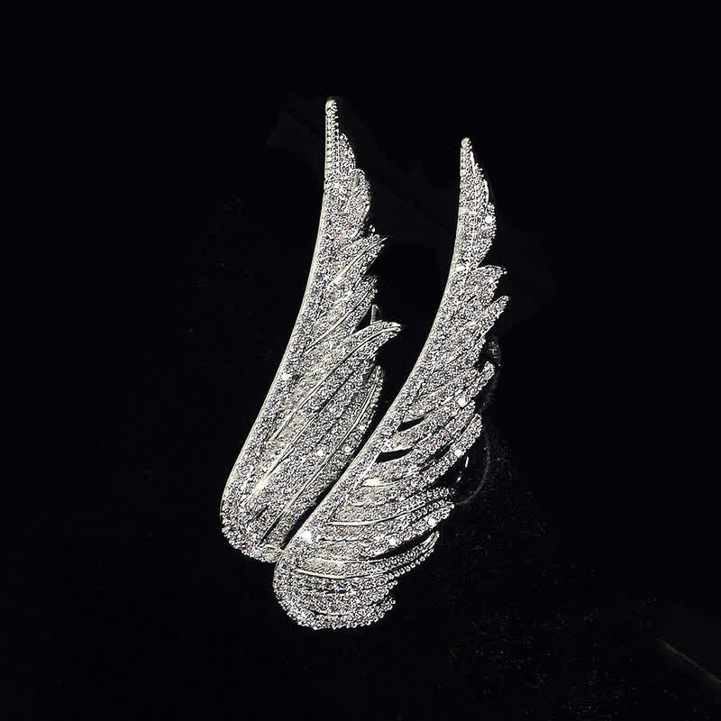 Exquisite Brosche in Form eines Engelsflügels für Damen