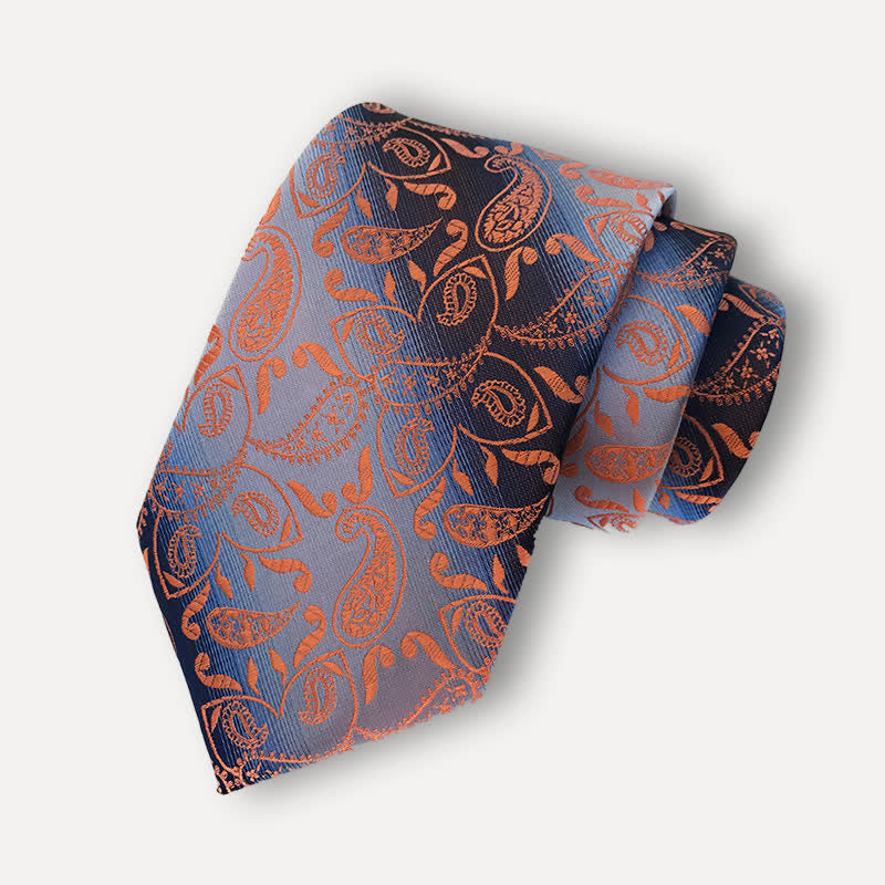 Herren Krawatte mit Paisley-Muster und Farbverlauf