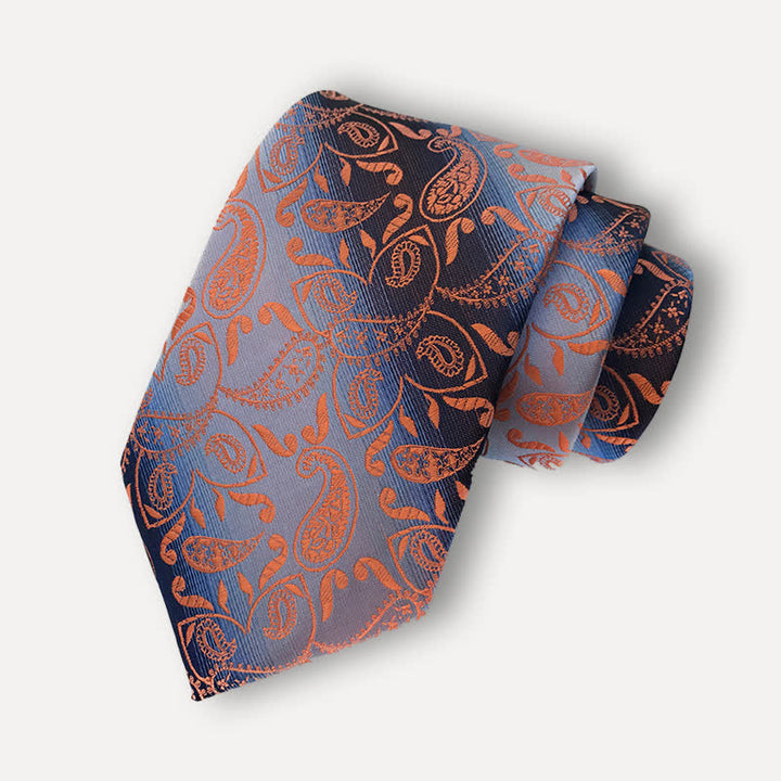 Herren Krawatte mit Paisley-Muster und Farbverlauf