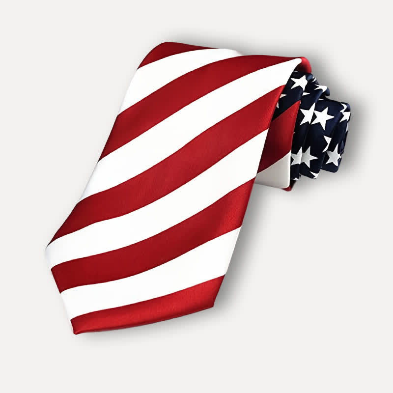 Herrenkrawatte mit Flaggen, Sternen und Streifen
