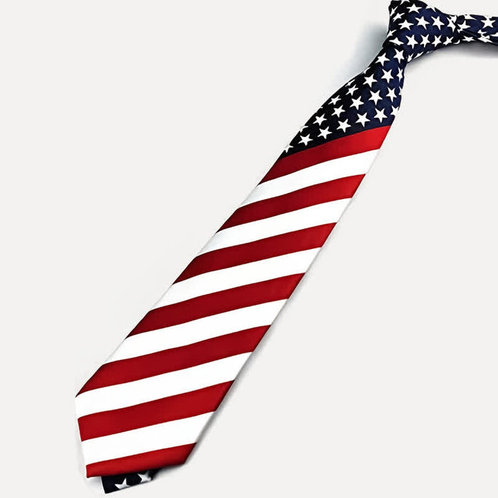 Herrenkrawatte mit Flaggen, Sternen und Streifen