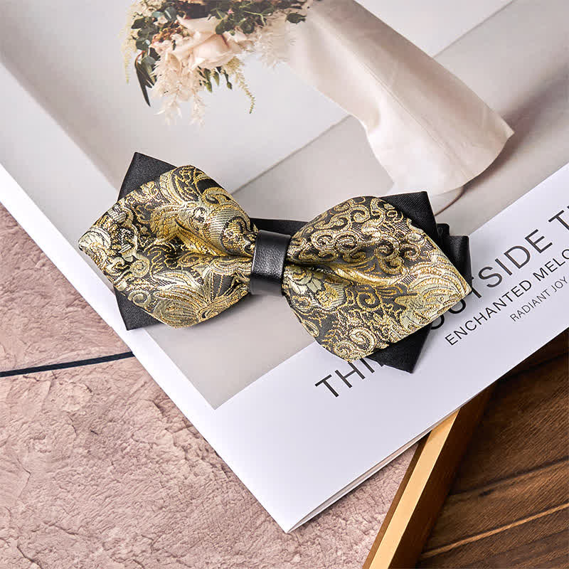 Herren-Palast Gold Paisley Spitzige Fliege