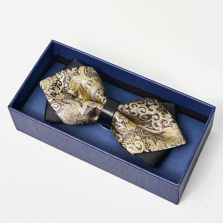 Herren-Palast Gold Paisley Spitzige Fliege