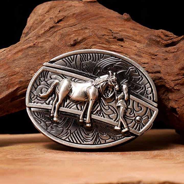 Herren DIY Cowgirl Verstecktes Klappmesser Ledergürtel - Cowgirl - Ohne Gürtel - Nicht im Lieferumfang enthaltener Gürtel - image 0