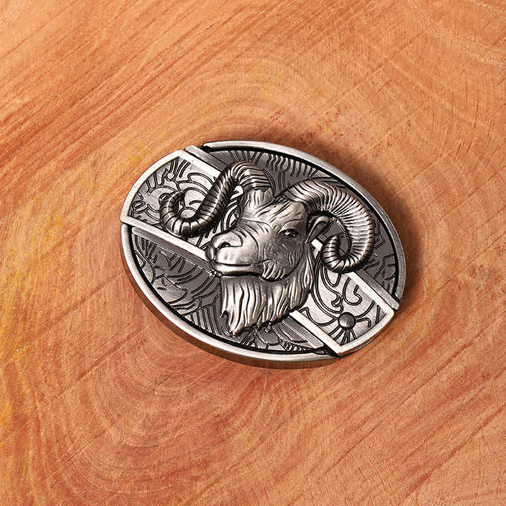 DIY Ziegenledergürtel für versteckte Klappmesser für Herren