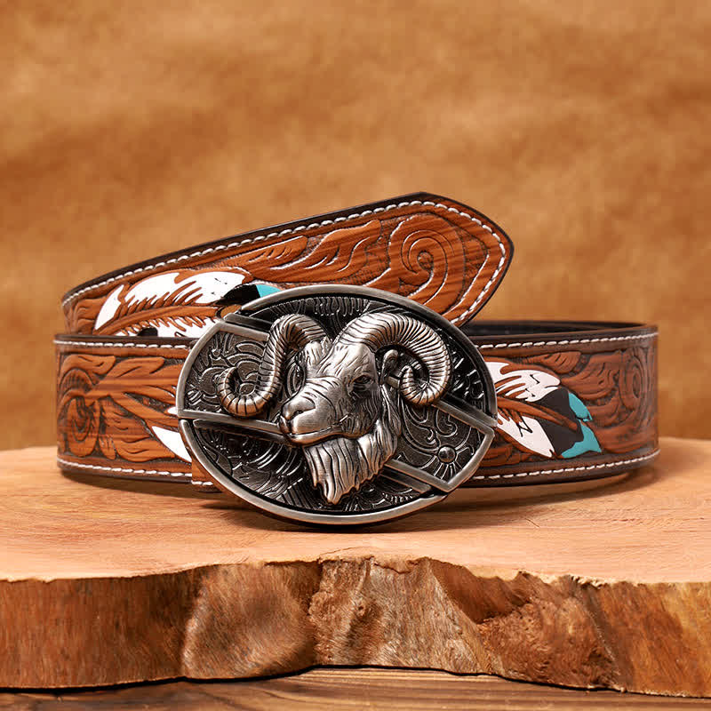 DIY Ziegenledergürtel für versteckte Klappmesser für Herren