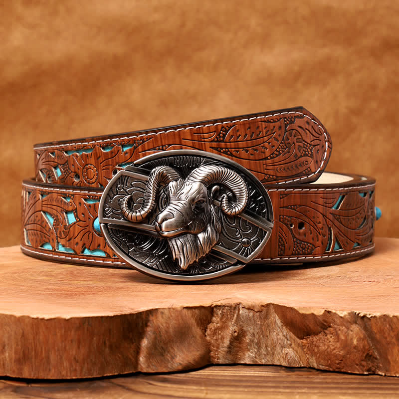 DIY Ziegenledergürtel für versteckte Klappmesser für Herren