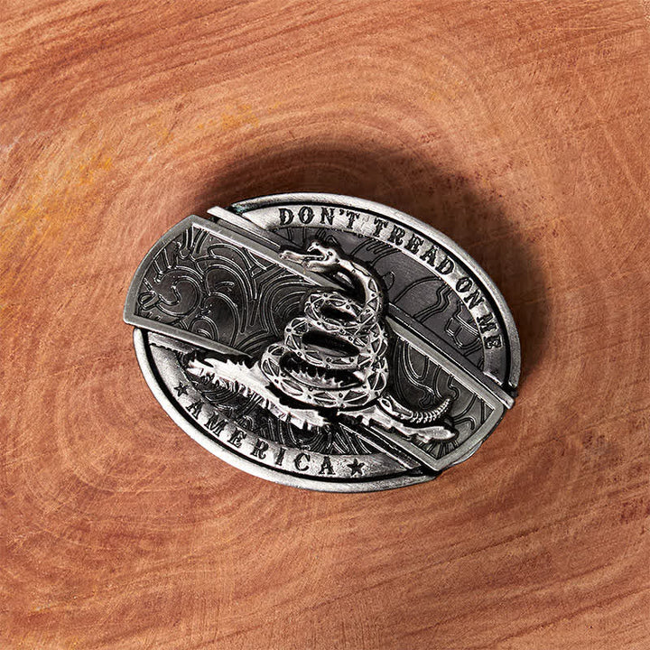 Herren DIY Black Mamba Verstecktes Klappmesser Ledergürtel - image 2