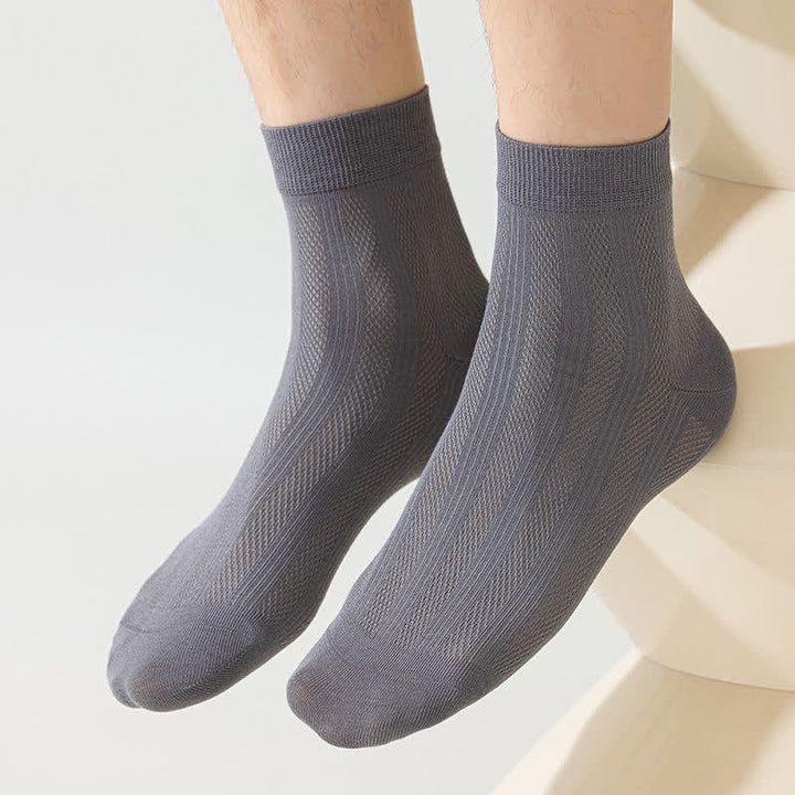Ultradünne Sommersocken aus Maulbeerseide für Herren