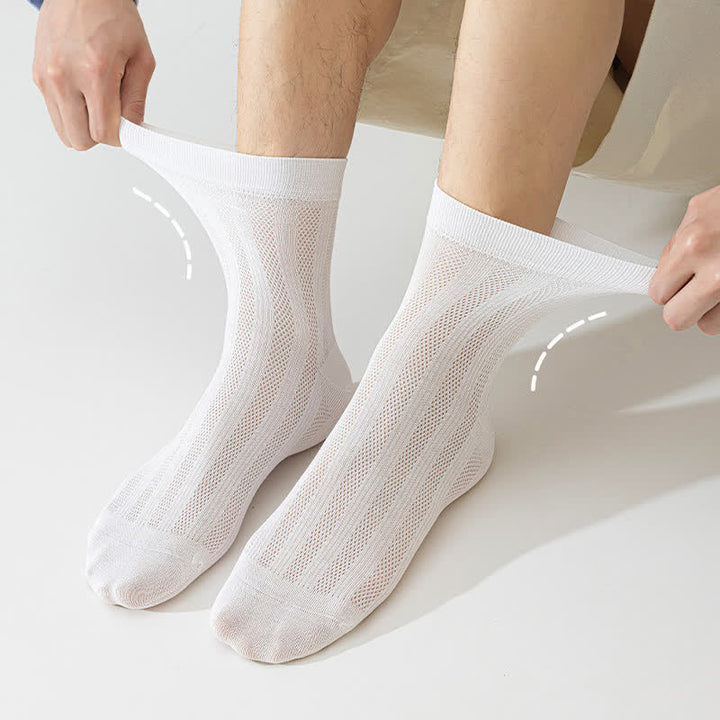 Ultradünne Sommersocken aus Maulbeerseide für Herren
