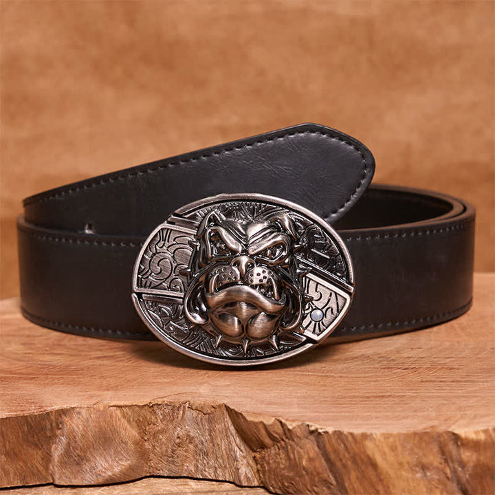 DIY Fierce Dog versteckter Klappmesser-Ledergürtel für Herren