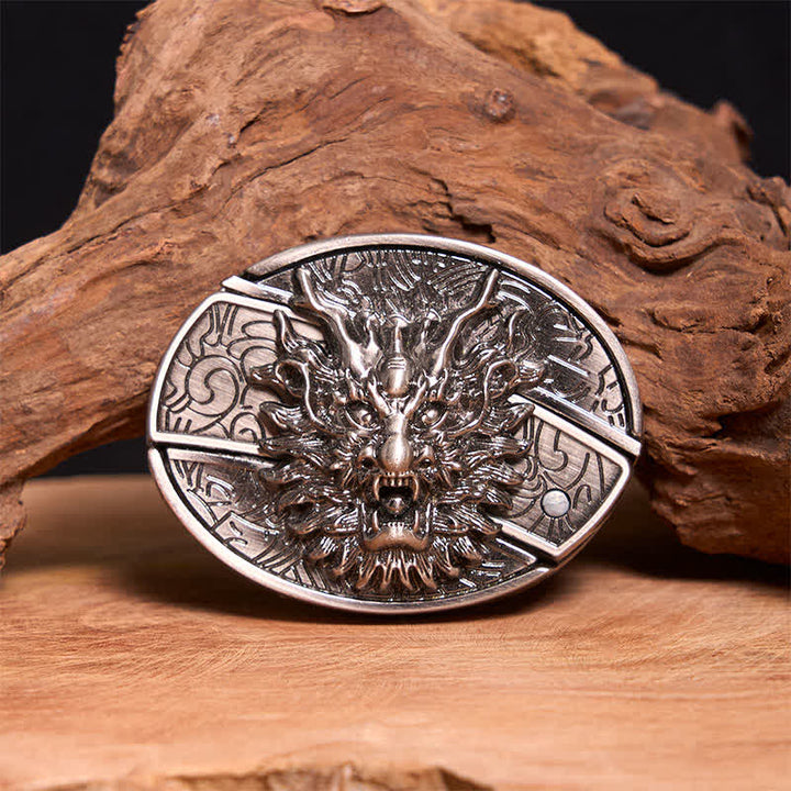 DIY Brave Dragon Verstecktes Klappmesser Ledergürtel für Herren