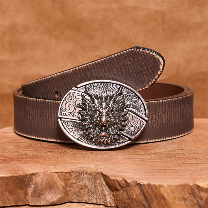 DIY Brave Dragon Verstecktes Klappmesser Ledergürtel für Herren