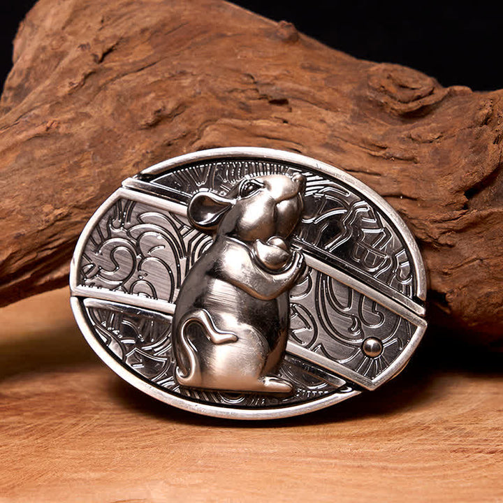 Herren DIY Hamster verstecktes Klappmesser Ledergürtel