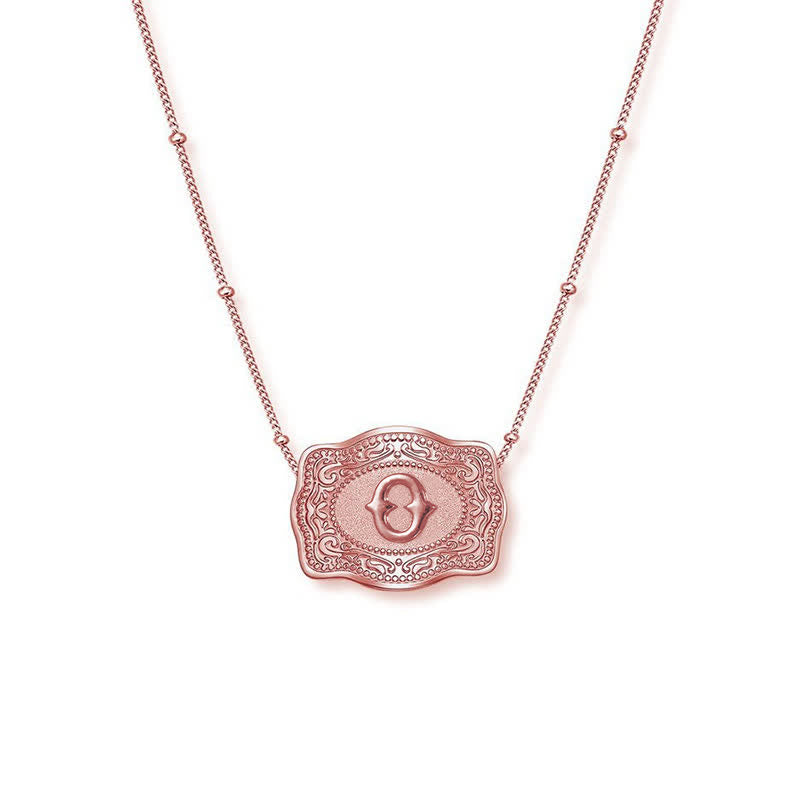 Roségoldene Halskette mit Mini-Anfangsbuchstaben