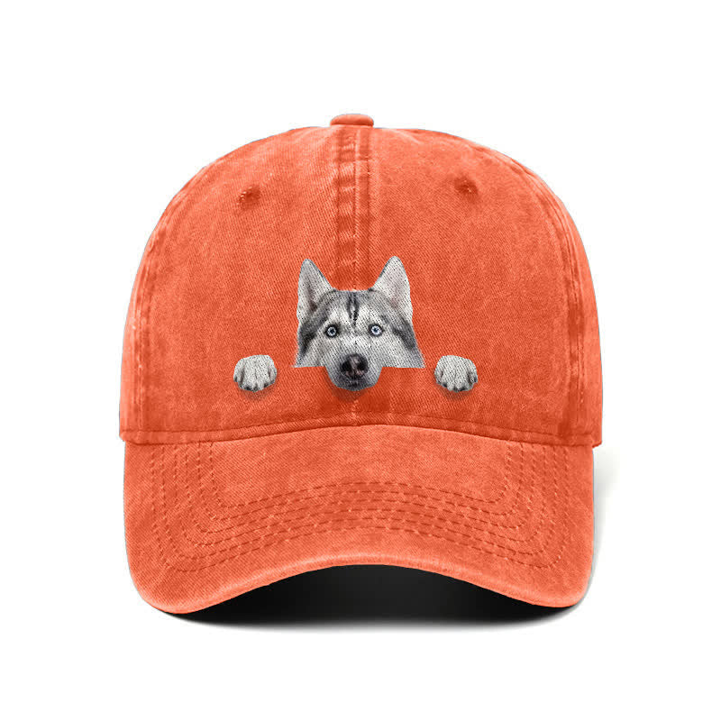 Baseballkappe für Husky-Hundeliebhaber, verstellbar