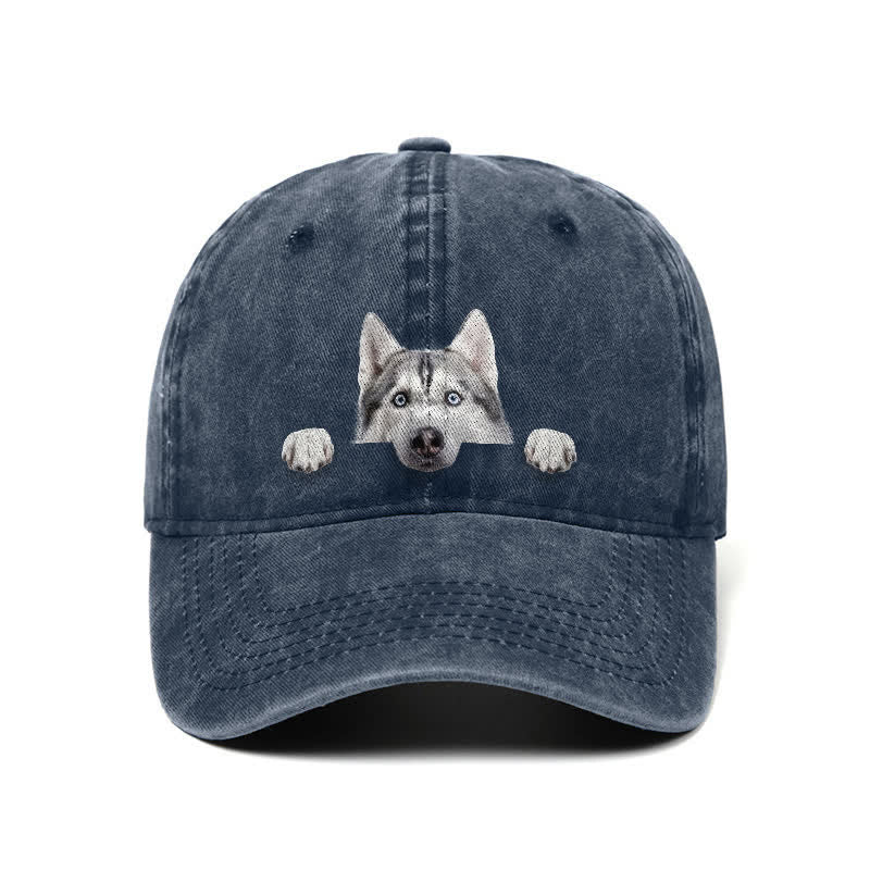 Baseballkappe für Husky-Hundeliebhaber, verstellbar