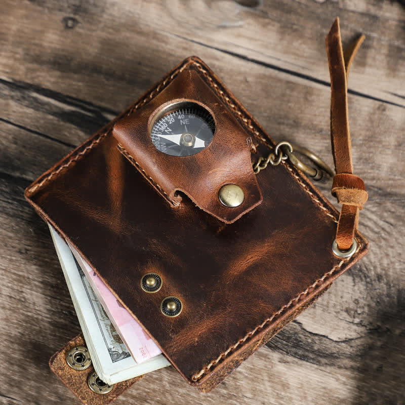 Benutzerdefinierter Name EDC Brieftasche Tasche Organizer Leder Gürteltasche - image 10