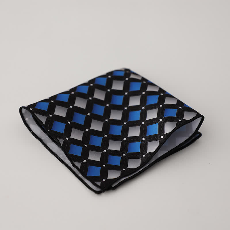 Herren Business Einstecktuch mit ausgefallenem geometrischem Blumenmuster - Stil Nr. 4 - image 7