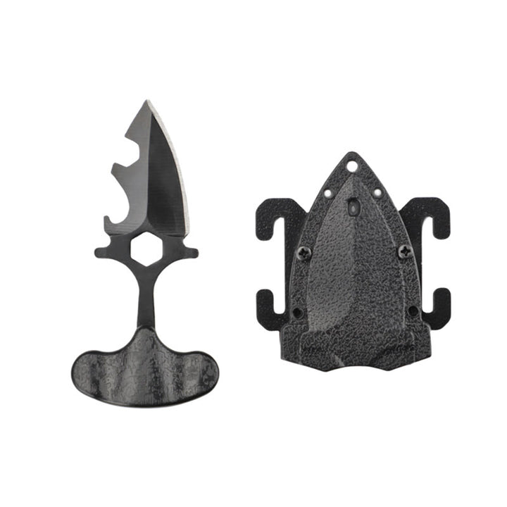 Tragbares EDC-Tool zur Selbstverteidigung im Freien, Mini-Schwarzmesser - Schwarz - image 3