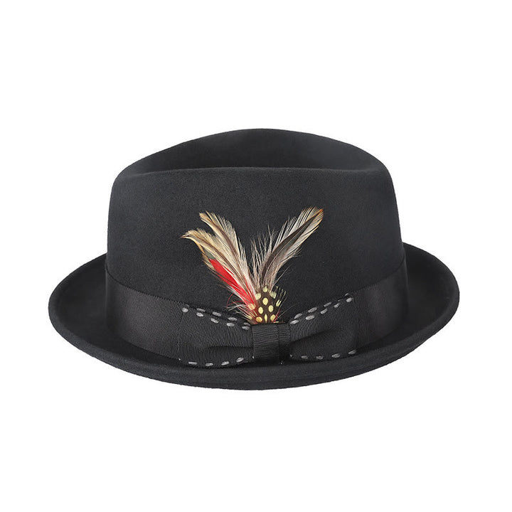 Federschleife Dekoratives Band Herren Cowboyhut - Schwarz - M (22 1/2"-22 7/8") - image 5