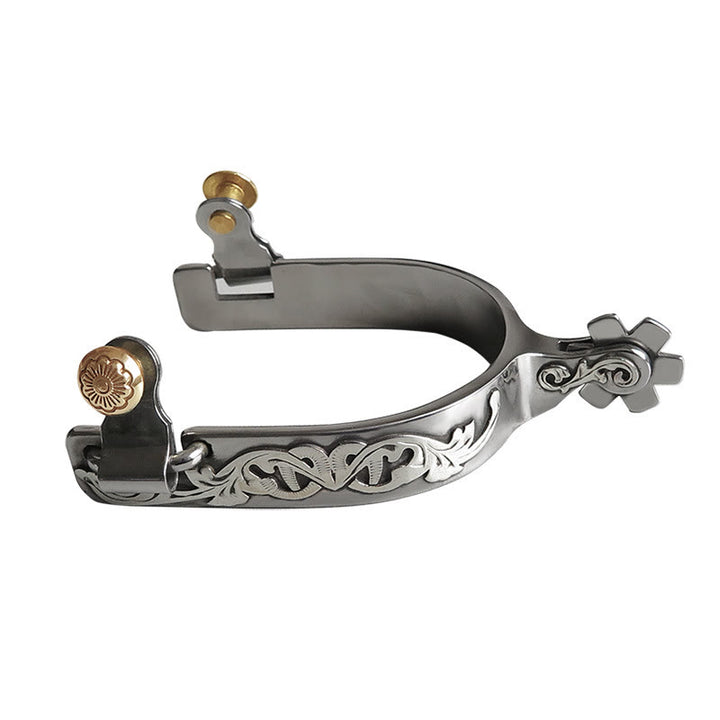 Halloween Silber handgeschnitzt mit Ausrüstung Cowboy Sporen - image 0