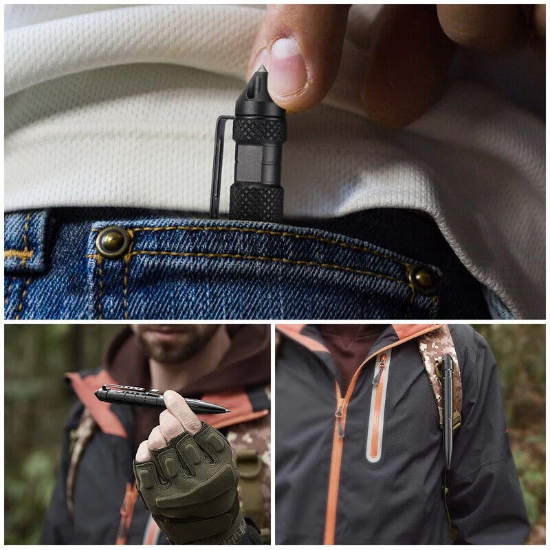 Outdoor Selbstverteidigung Survival Writing EDC Multifunktionaler taktischer Stift - image 2