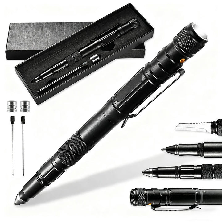 Outdoor Selbstschutz Fensterbrecher Kleines Messer Taktischer Stift - Schwarz - image 0
