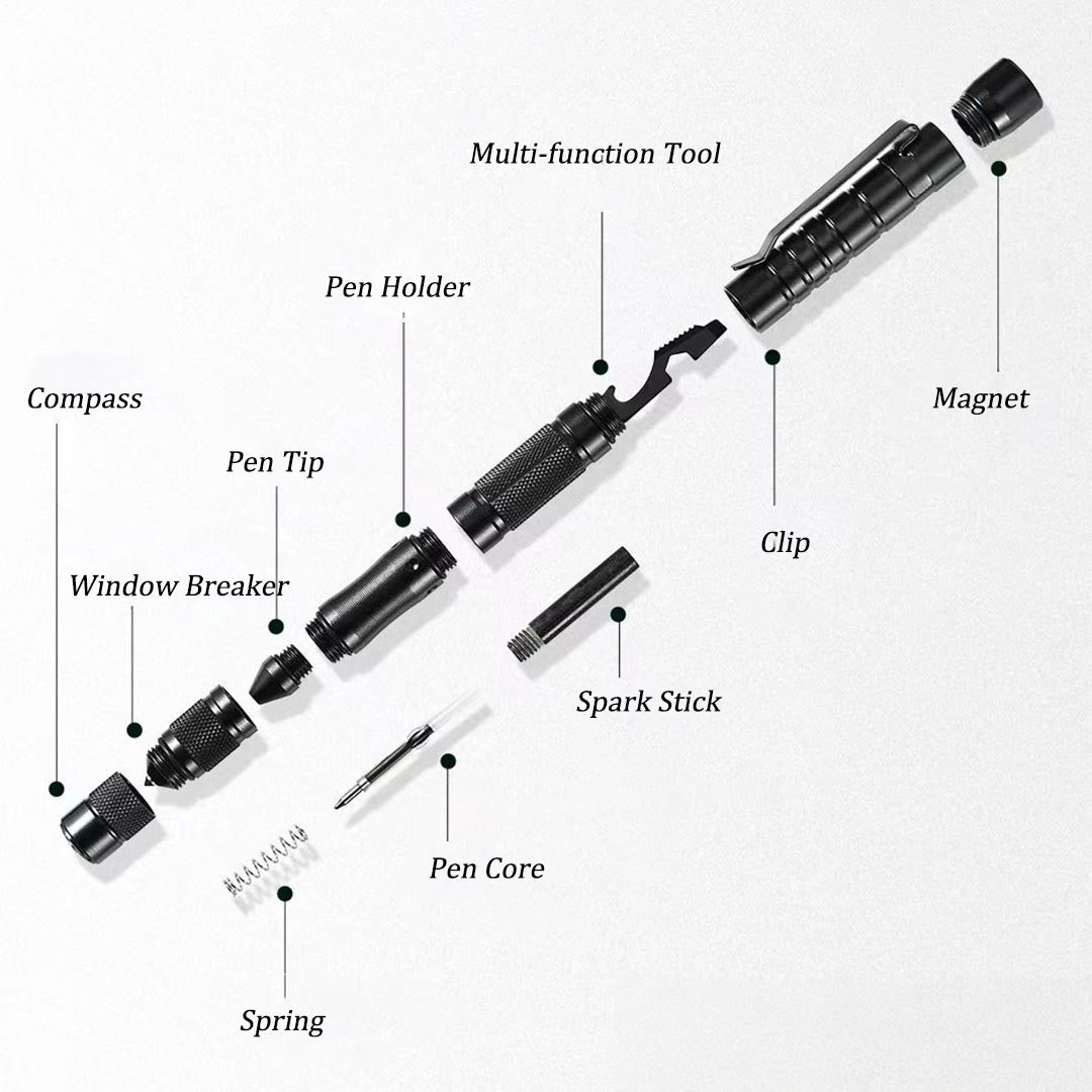 Multifunktionaler Zündstab Kompass Survival EDC Tactical Pen - image 4