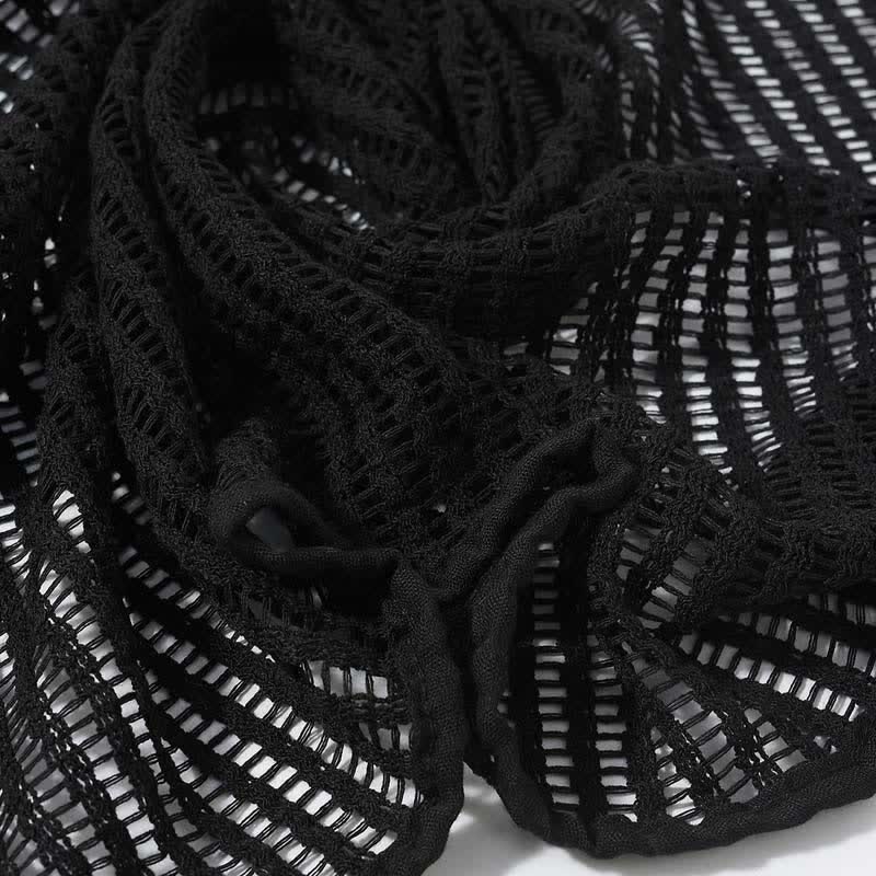 Eleganter Strickschal mit ausgehöhltem Design - image 7