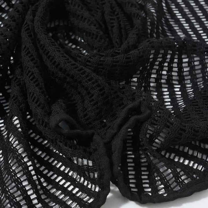 Eleganter Strickschal mit ausgehöhltem Design - image 7