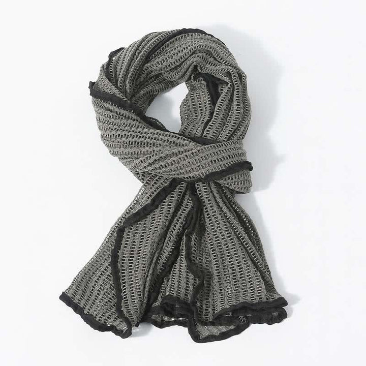 Eleganter Strickschal mit ausgehöhltem Design - image 1