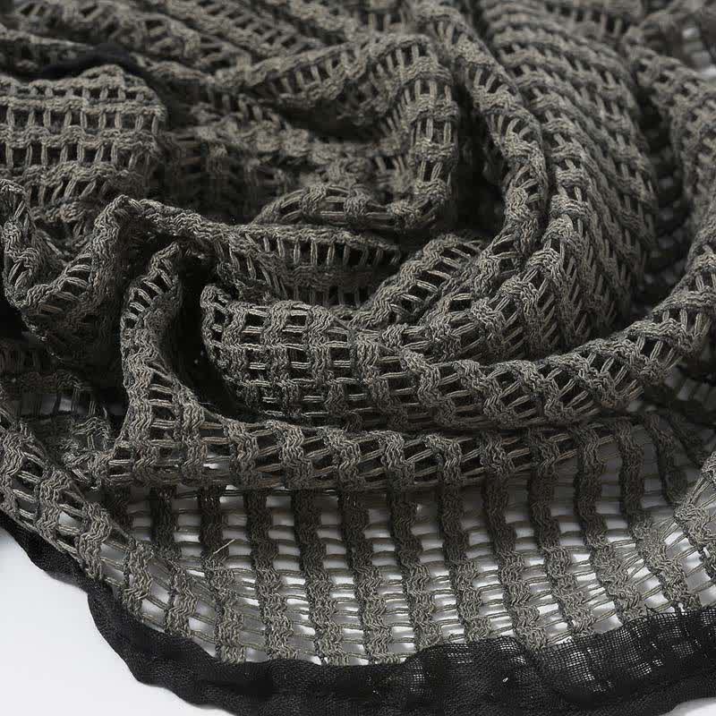 Eleganter Strickschal mit ausgehöhltem Design - image 2
