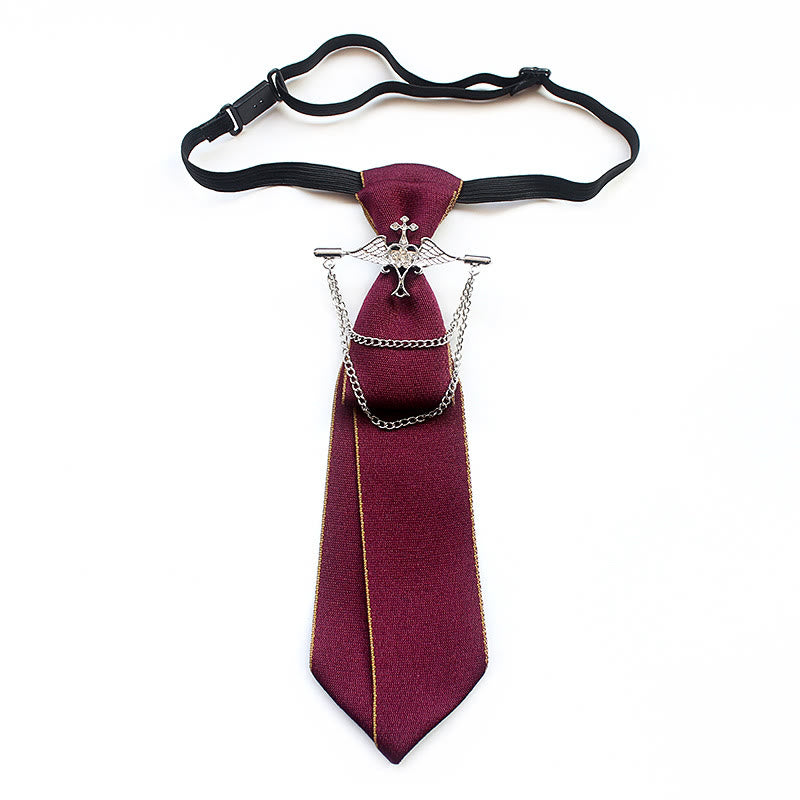 Angel – Vorgebundene Unisex-Krawatte mit verstellbarem Band - Rot - image 4