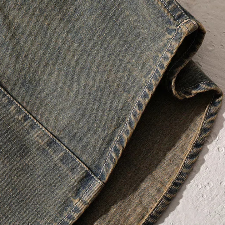 Gambler – Besticktes Western-Cowboyhemd aus gewaschenem Denim - image 9