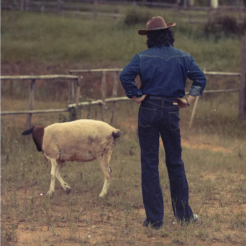Vintage Dunkelblaues gewaschenes Western Cowboy Hemd - image 3