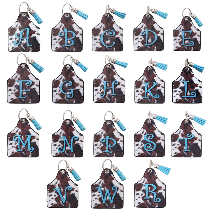 Western Cow Letter Print Anhänger Hufeisenschnalle Schlüsselanhänger - image 8