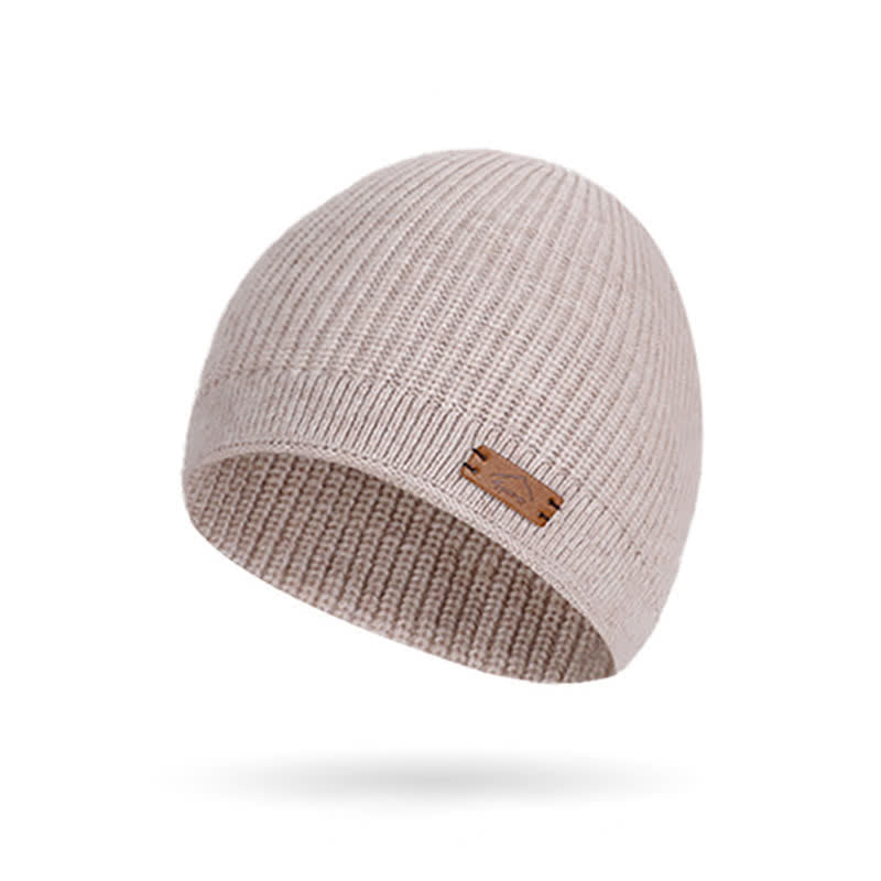 3-teiliges Set aus einfarbiger Strickmütze, Mütze, Schal und Handschuhen - image 4