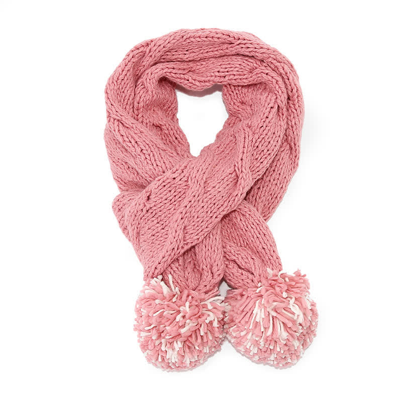 3-teiliges Set aus Mütze, Schal und Handschuhen im Twist-Design mit Bommel - image 16