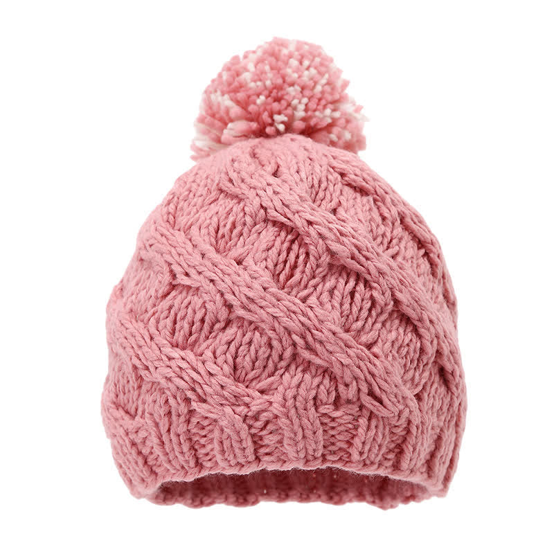 3-teiliges Set aus Mütze, Schal und Handschuhen im Twist-Design mit Bommel - image 15